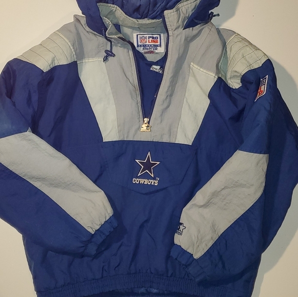 dallas cowboys pullover starter jacket